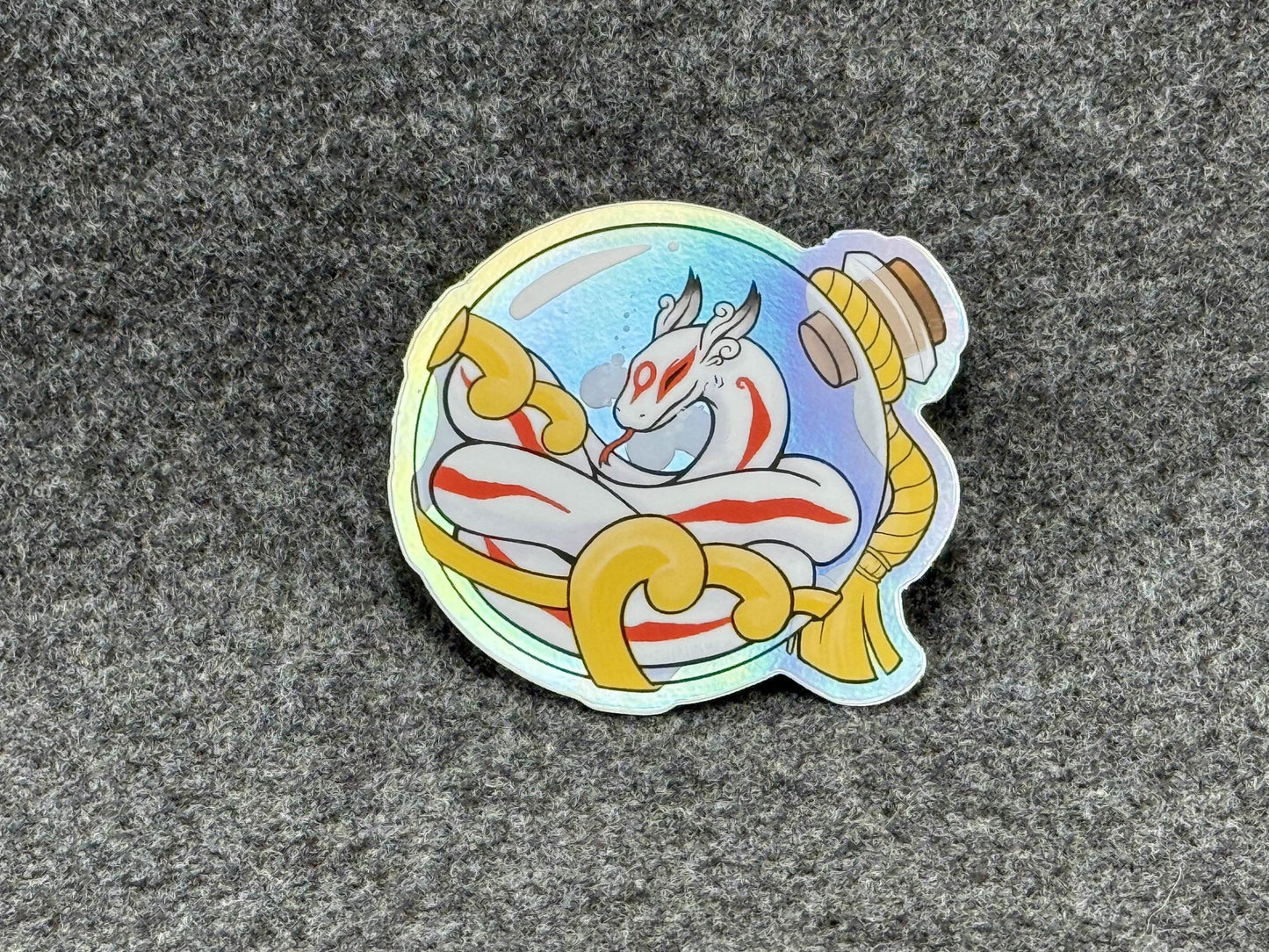 Okami Brush God Nuregami Holo Die Cut Sticker