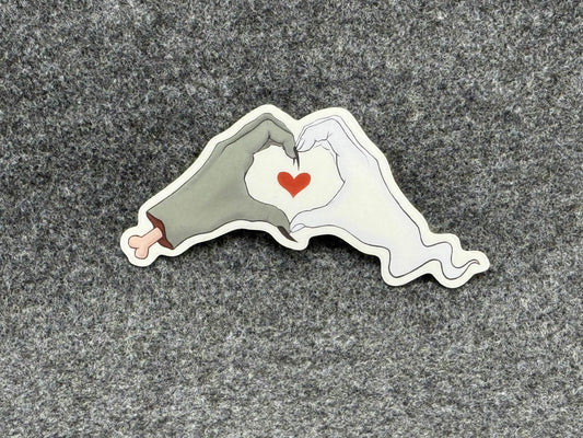 Ghost and Ghoul Love - Transparent Die Cut Sticker