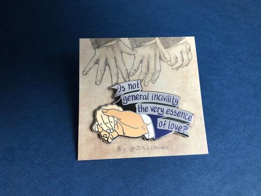 Of Love - Pride and Prejudice - Hard Enamel Pin