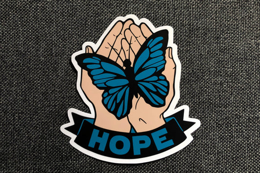 Hope Butterfly Sticker