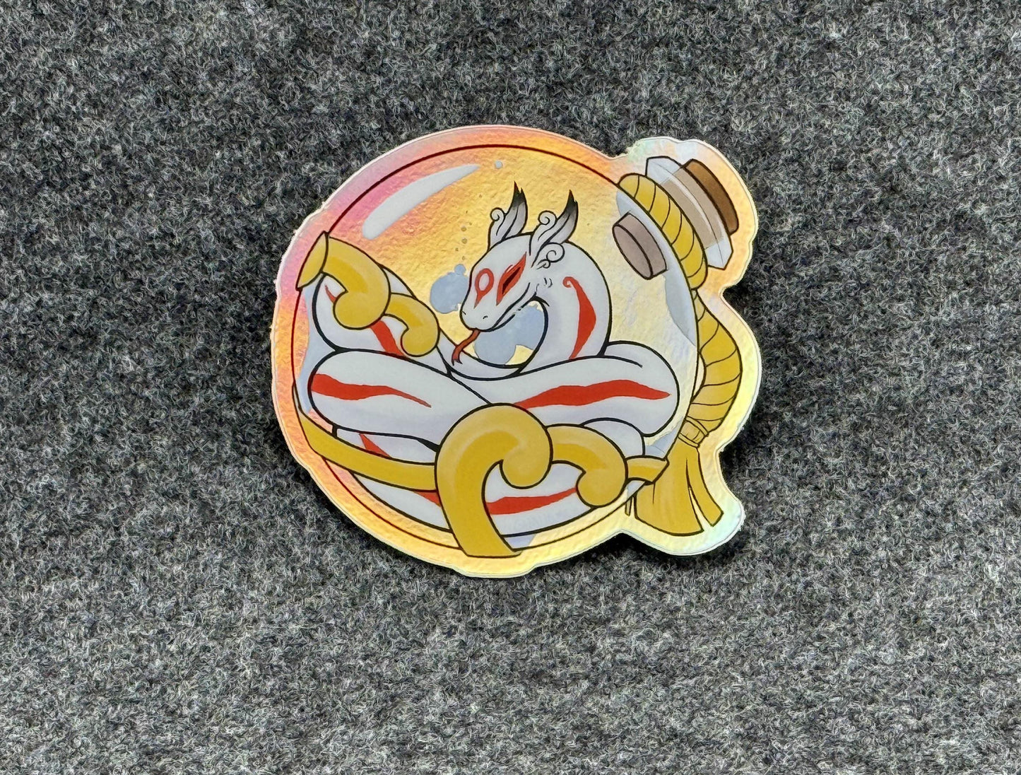 Okami Brush God Nuregami Holo Die Cut Sticker