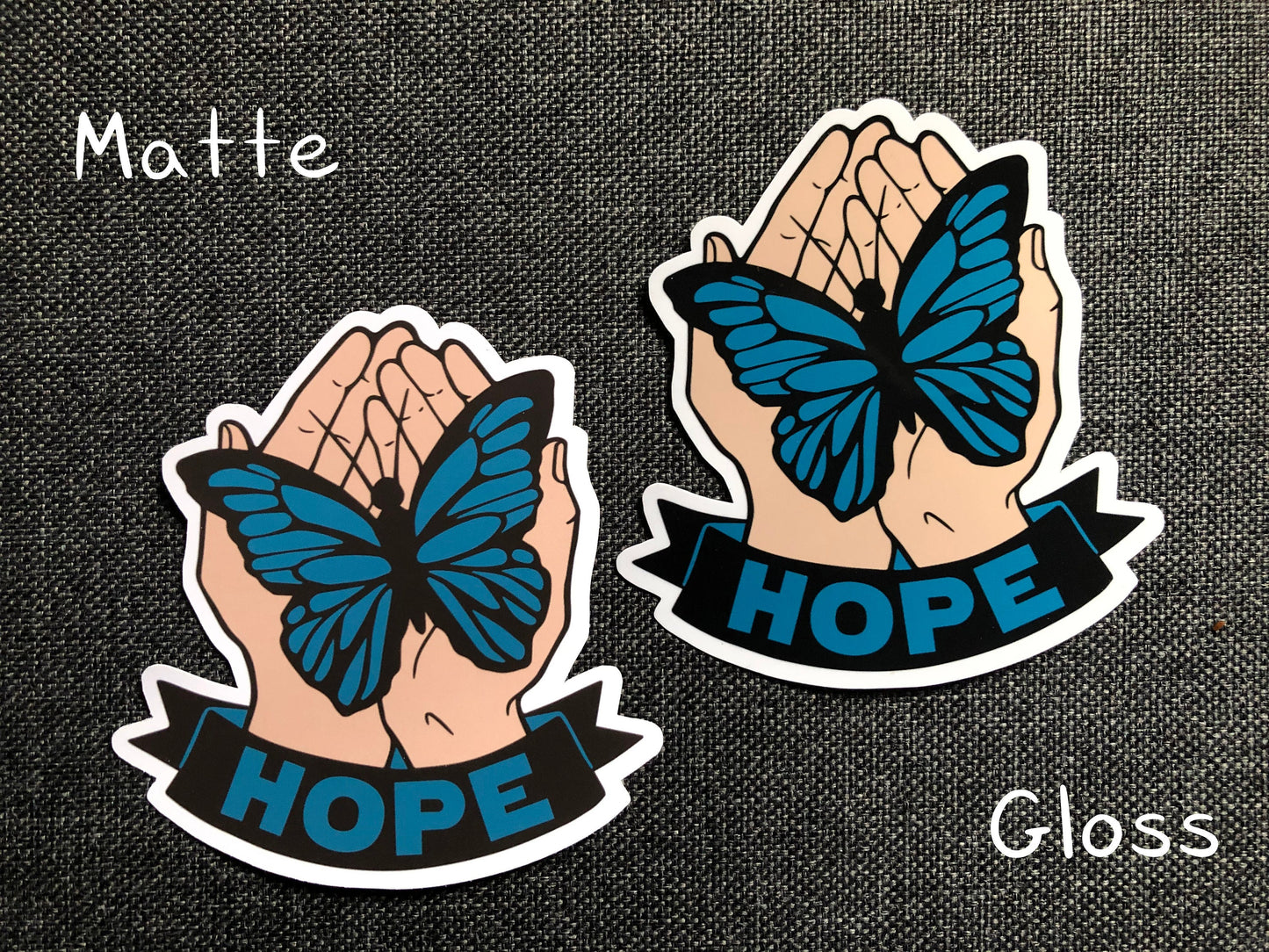 Hope Butterfly Sticker